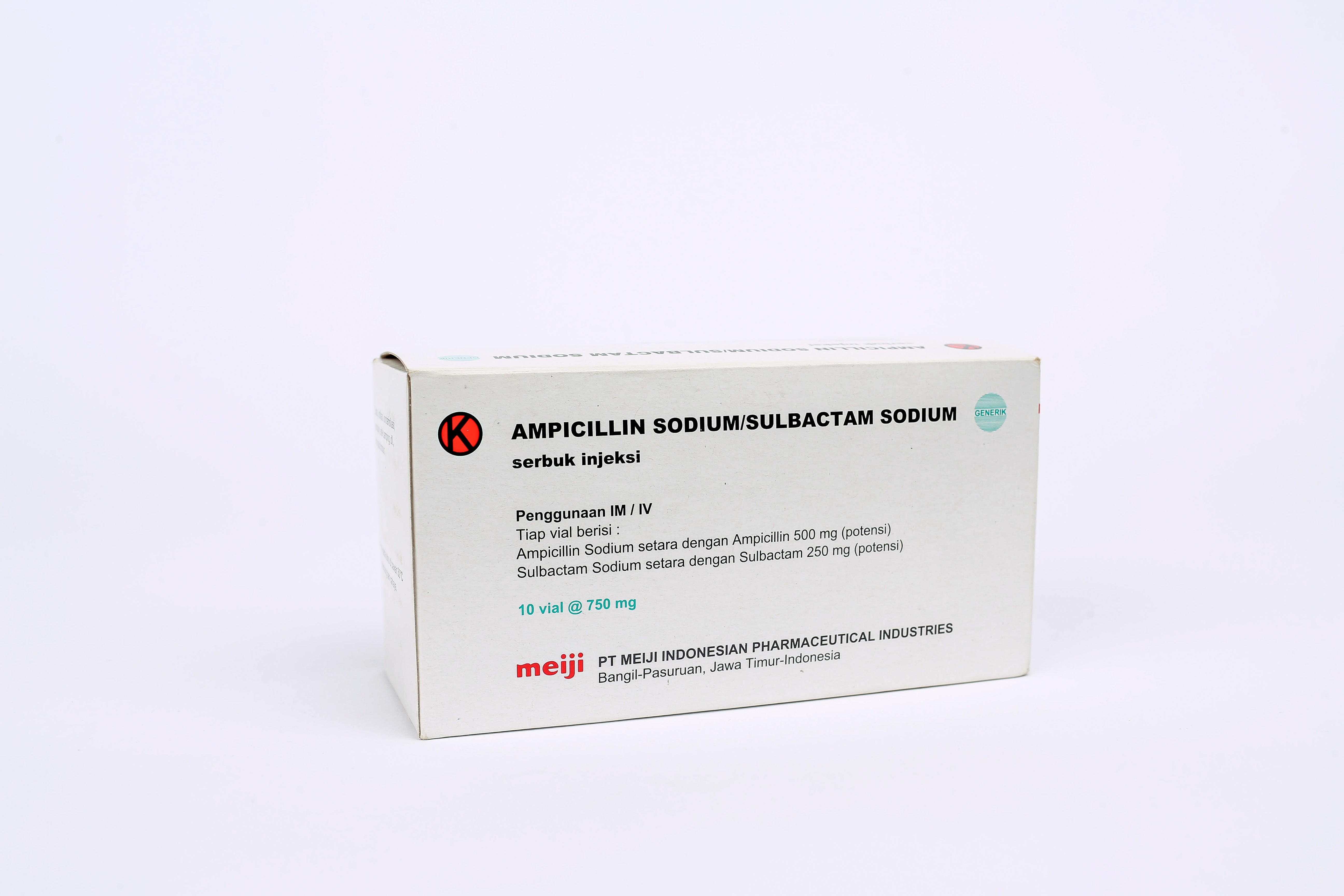 AMPICILLIN SODIUM/SULBACTAM SODIUM  750 mg